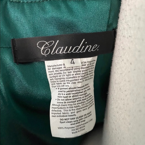 Alyce claudine green lace dress - Picture 7 of 10